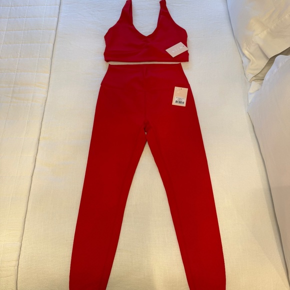 Wilo The Label Pants - Brand New Wilo The Label Ribbed 7/8 Leggings & Sport Bra Set - Size Medium